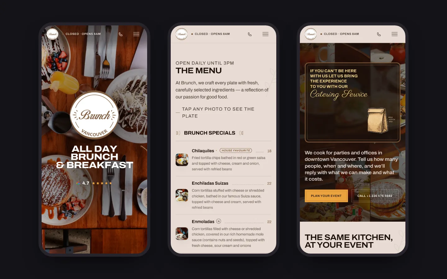 Brunch Vancouver — Screens 1